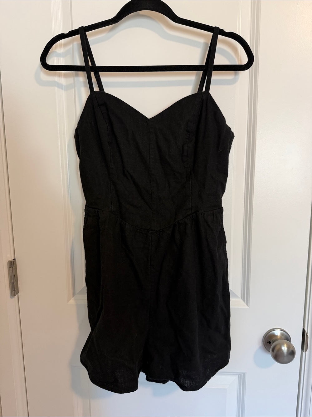 Old Navy Black Spaghetti Strap Romper